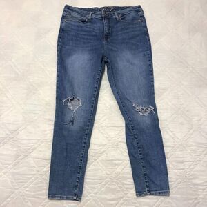 Seven‎ 7 distressed blue jeans size 12